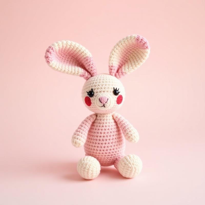 Miniamigurumi conejita tejida a crochet