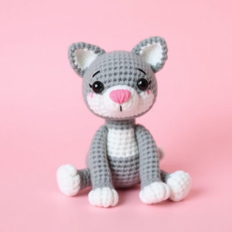 Miniamigurumi gatito tejido a crochet
