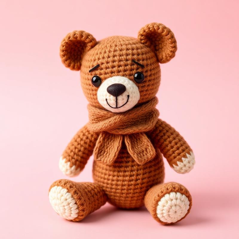 Miniamigurumi osito tejido a crochet